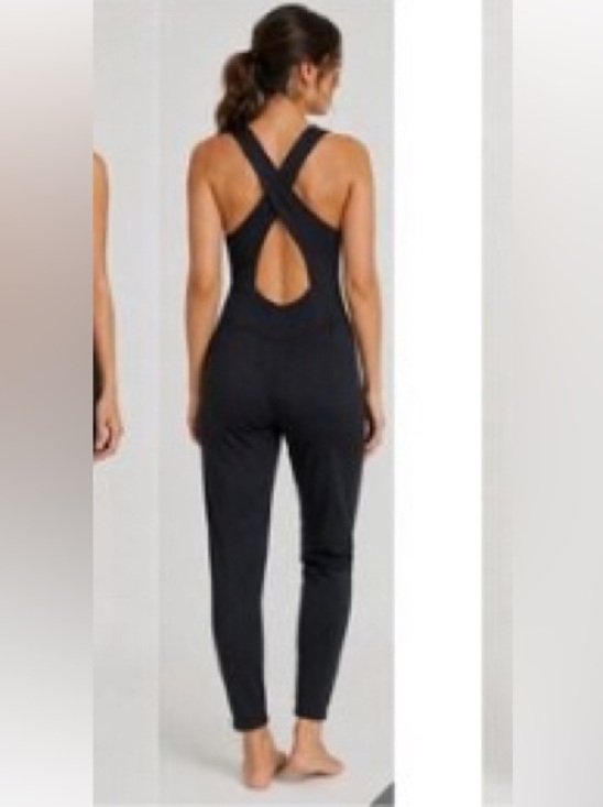 JoyLab Pants - NWT- JoyLab Black Cross-Back One-Piece Jumpsuit sold out/rare